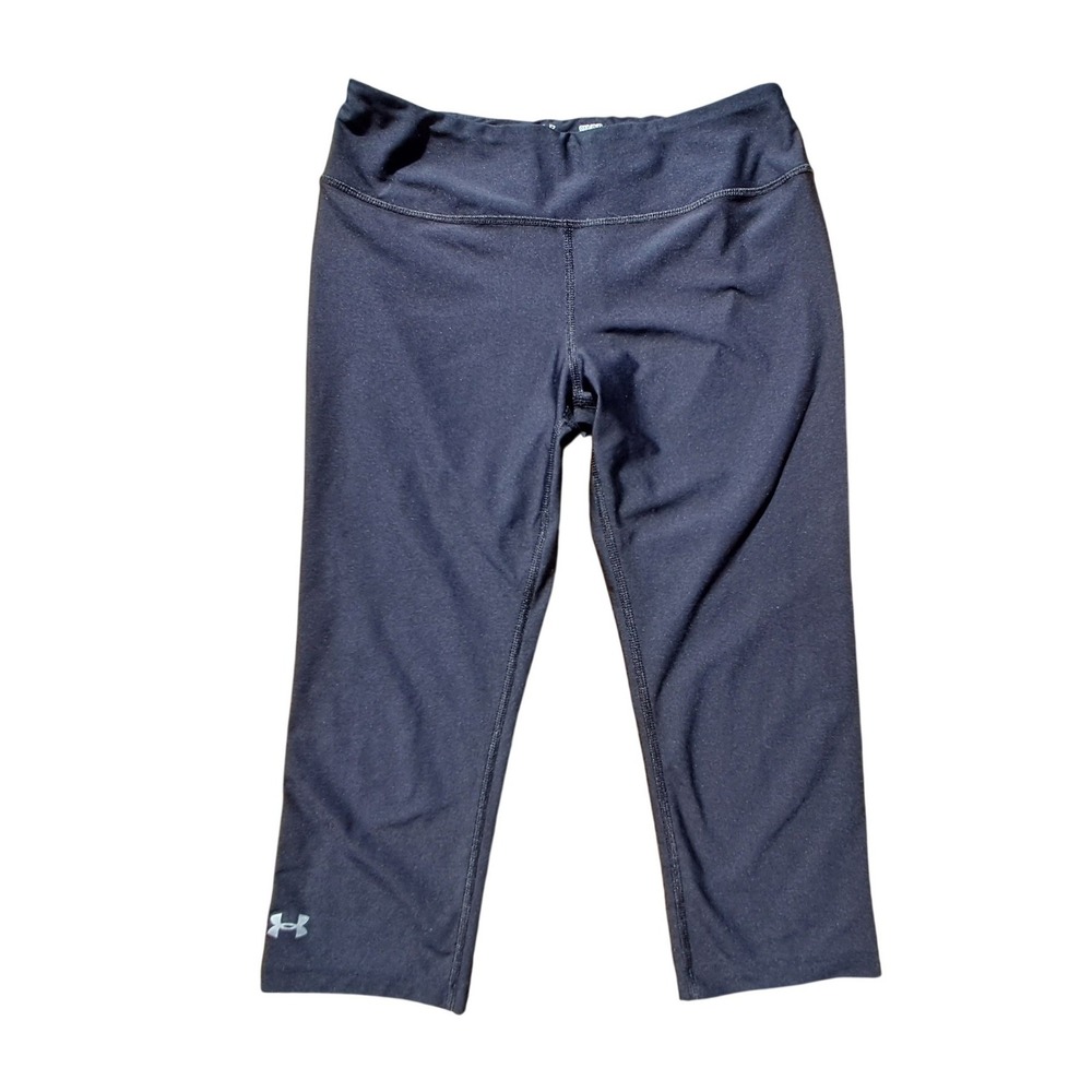 Under Armour HeatGear Womens Black Fitted Capri‎ Leggings Size SM SM/P/P